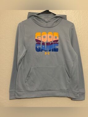 Under Armour Girls Light blue Sz YXL Hoodie Good Game Logo
